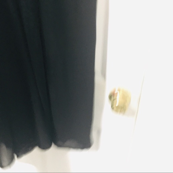 ASOS black and gold chiffon dress - Picture 7 of 8